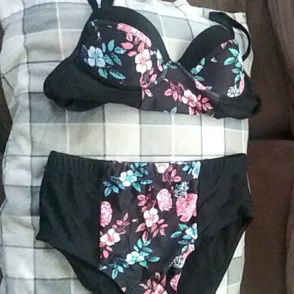 Floral bathing suit